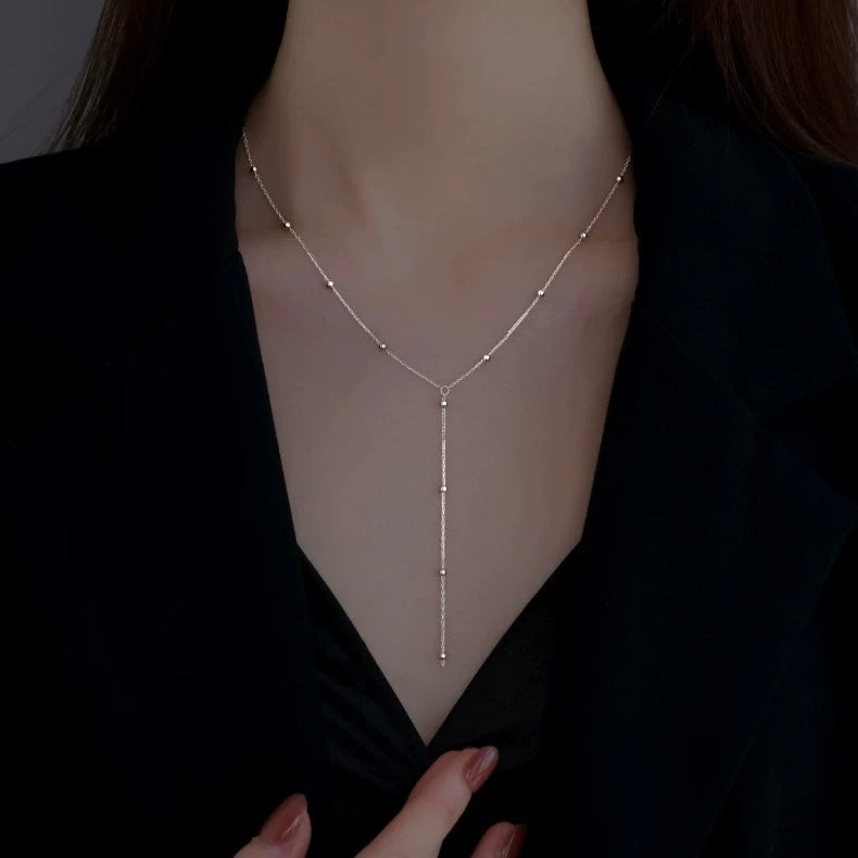 straight thin necklace (N1)
